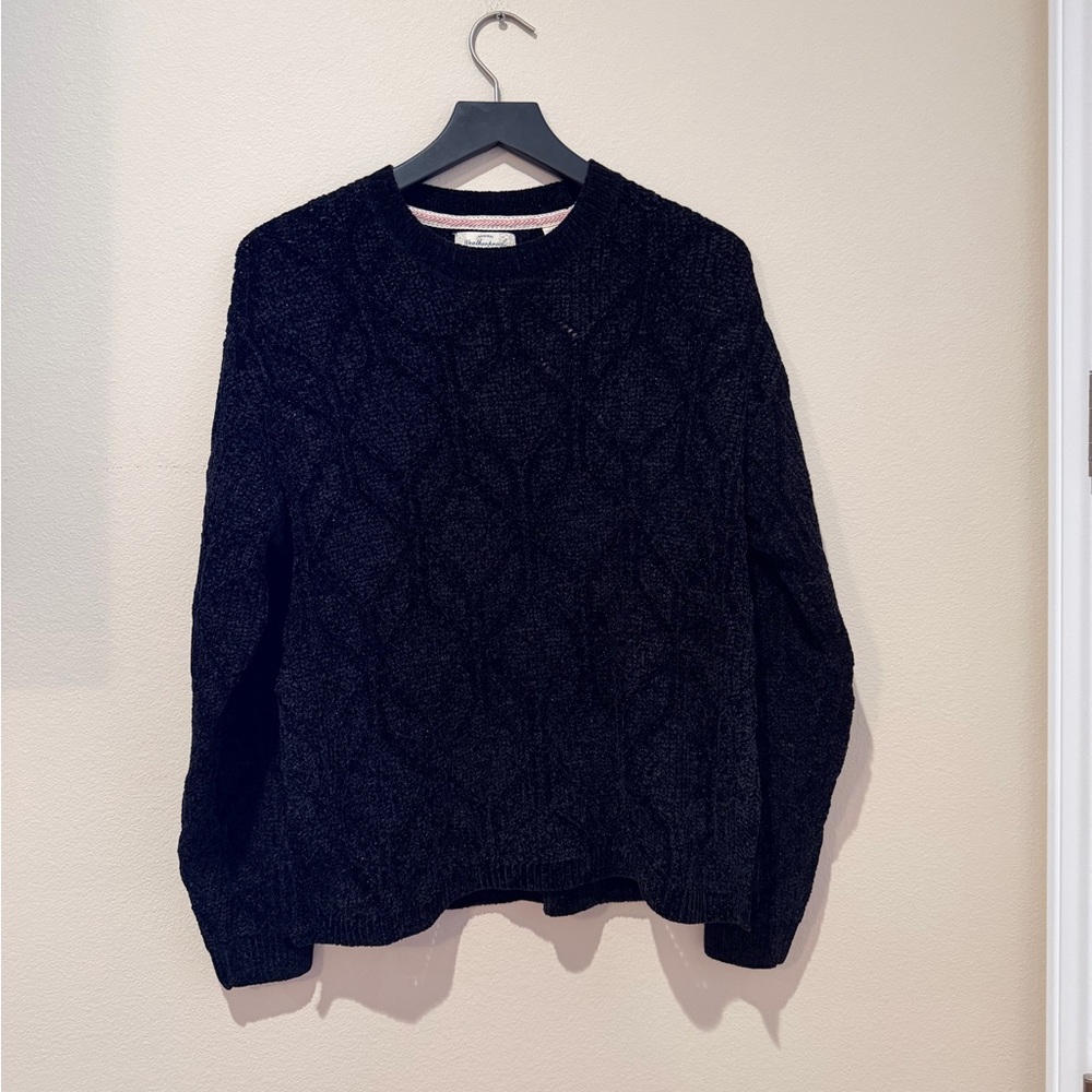 NWT Women’s Weatherproof Black Textured Sweater